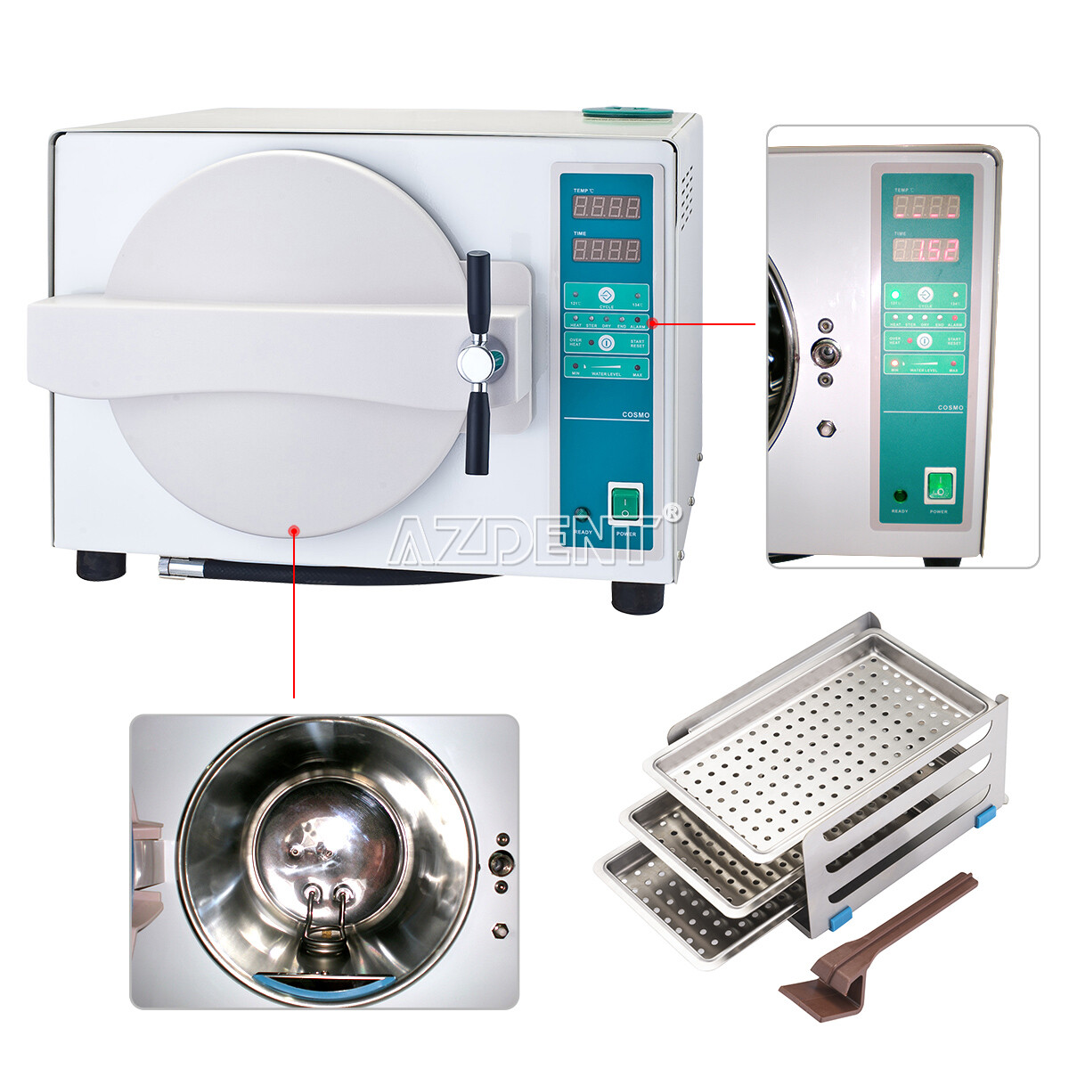 Автоклав стерилизаторы AZDENT tr250nm 18 sterilizition 900w паспорт