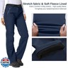Jessie Kidden Women's Waterproof Pants Hiking Ski Snow Fish Fleece Lined Insulated Outdoor Golf Travel Pant (801F Blue 18)