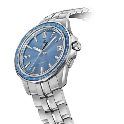 Pre-owned Casio Oceanus Manta Ocw-s400sg-2ajr Blue Solar Analog Men's Watch In Box