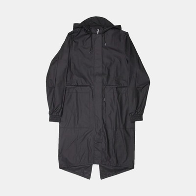 Rains String Parka / Size S / Mens / Black / Polyester