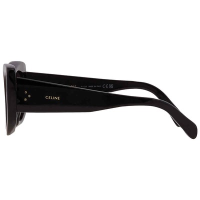 Pre-owned Celine Bold 3 Dots Grey Cat Eye Ladies Sunglasses Cl40277i 01a 54 Cl40277i 01a In Gray