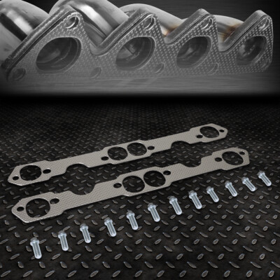 ДЛЯ 82-97 CAMARO FIREBIRD SBC 5.0L 5.7L V8 ПРОКЛАДКА КОЛЛЕКТОРА ВЫПУСКНОГО КОЛЛЕКТОРА + БОЛТЫ