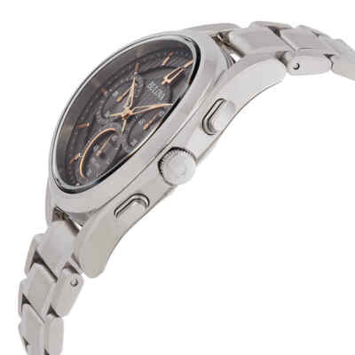 Pre-owned Bulova Curv Chronograph Quartz Grey Dial Men's Watch 96a298