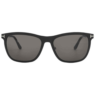 Pre-owned Tom Ford Alasdhair Smoke Square Men's Sunglasses Ft0526 02a 55 Ft0526 02a 55 In Gray