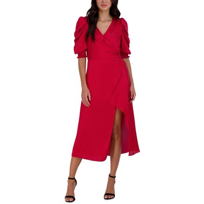Женское свадебное платье с запахом из атласного стихаря Julia Jordan BHFO 7293