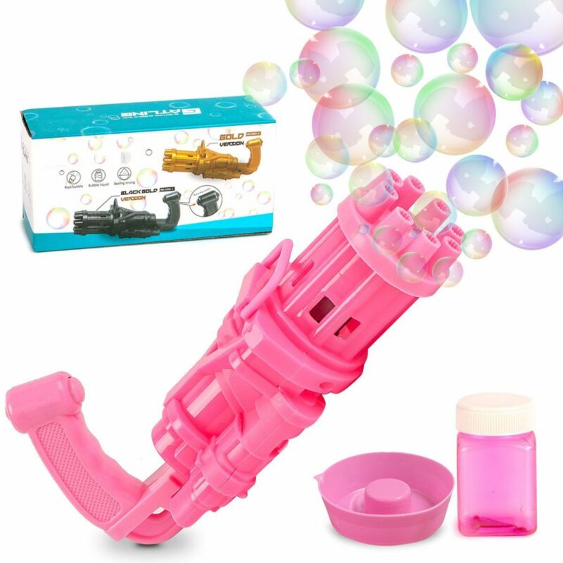 Bubble Machine Bubbler Maker Automatic Bubble Gun Toy For Kid Outdoor