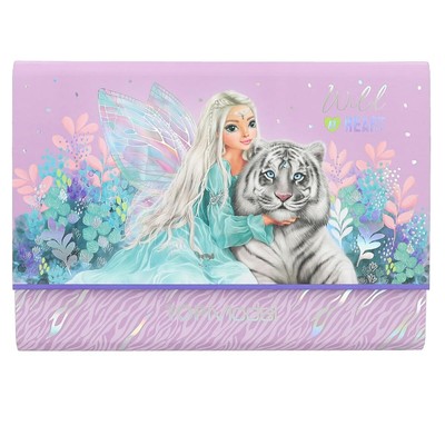 Depesche 12708 TOPModel Fantasy Tiger - correspondentieset in waaiervormig mapje