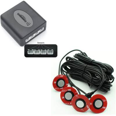 4 Parking Sensors Reverse Backup Radar Alarm Kit Sound Buzzer Car Accessories