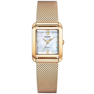 Pre-owned Citizen Watch Ew5593-64d Women&39;s Gold