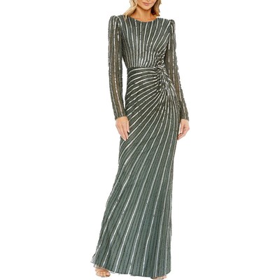 Mac Duggal Womens Embellished Formal Evening Dress Gown BHFO 9847
