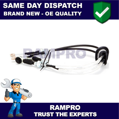 Fits Expert Scudo Dispatch Rampro Gear Lever Change Cables Forward Reverse #2