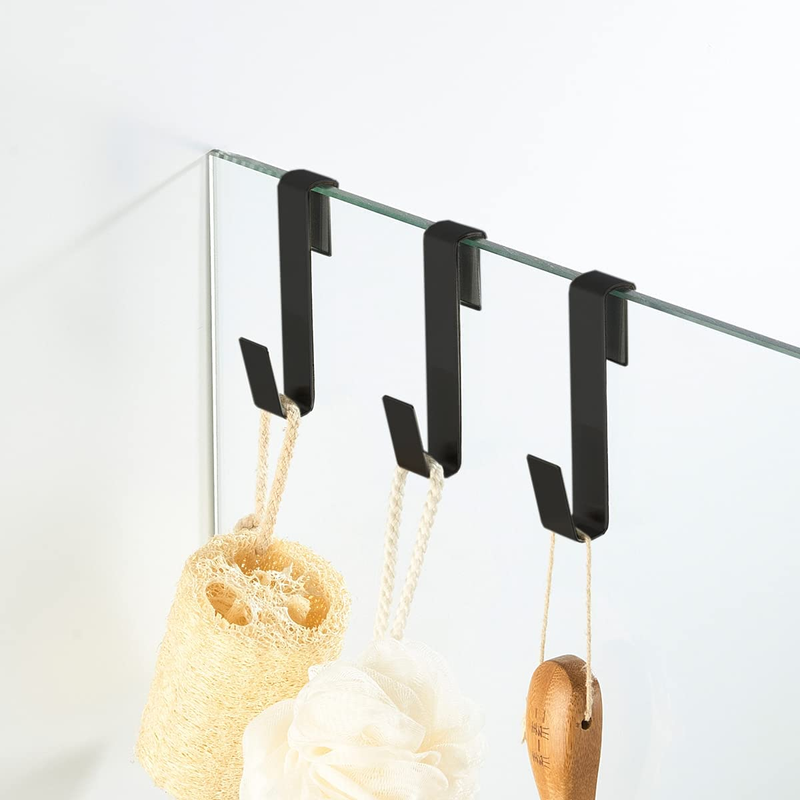 Towel Hook, over Glass Door Hook for Bathroom, Suit for Frameless Glass Shower D