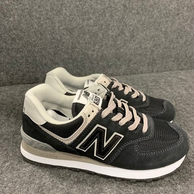 NEW BALANCE 574 Core Classic Sneaker Women's Size US 6.5 B Black White