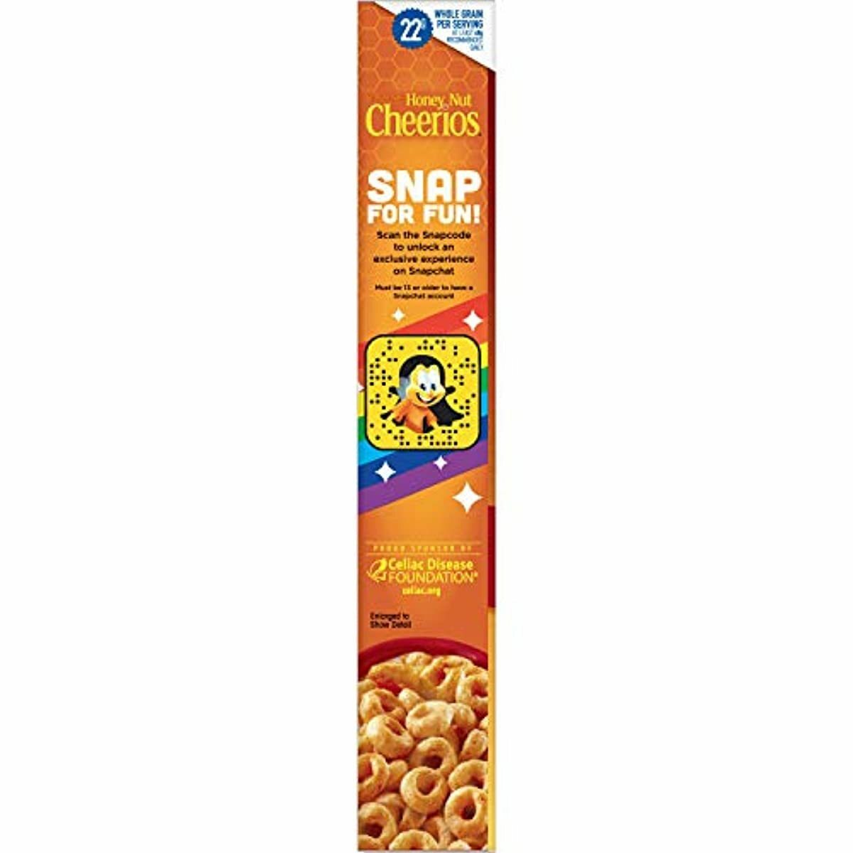 Honey Nut Cheerios, Gluten Free Cereal With Oats, 10.8 Oz  