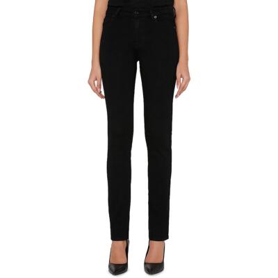 7 For All Mankind Женские черные джинсовые джинсы средней посадки с прямыми штанинами 24 BHFO 7486