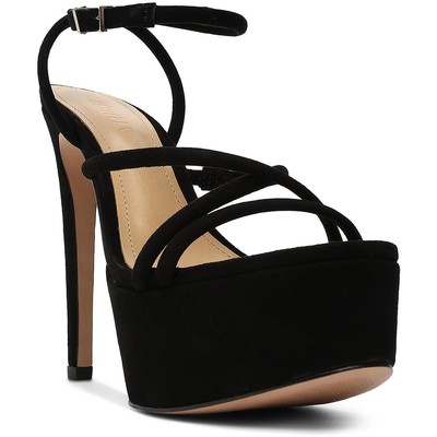 

Schutz Женские черные замшевые нарядные туфли на каблуке Zilla 9, средний (B,M) BHFO 7023, Черный, Zilla