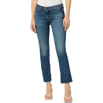 Укороченные джинсовые джинсы прямого кроя Hudson Womens Nico Blue 27 BHFO 5970
