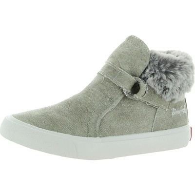 

Кроссовки Blowfish Girls, мятно-серые парусиновые кроссовки, размер 8, средний (B,M), для малышей BHFO 0401, Silver brushed metallic, Mint