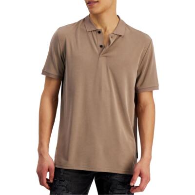 

Guess Мужская рубашка-поло стандартного кроя из мягкого тенселя BHFO 3917, Walnut shell, M2GP04KB3D0