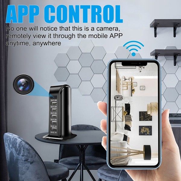 Hidden Wifi Camera Motion Detection Home Security Nanny HD Cam USB Charger Type. - Image 13