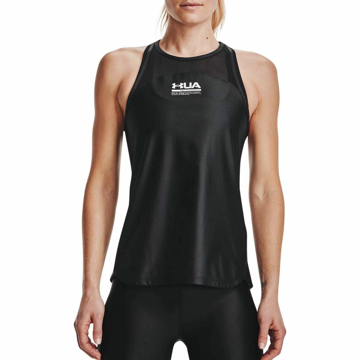 

Черная белая майка Under Armour Iso-Chill для женщин, спортивная одежда, футболка для активного отдыха, Черный, Under Armour Iso-Chill Tank Top