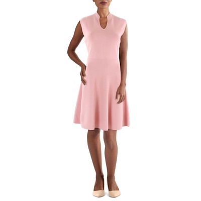 Женское офисное платье-клеш Ted Baker Lliliee розового цвета в стиле карьер 3 BHFO 9122