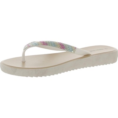 Женские шлепанцы-слипоны Ashley Blue с розовым орнаментом, 10 средних размеров (B,M), BHFO 3599