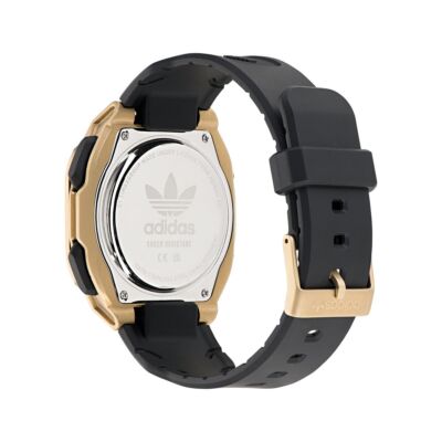 Pre-owned Adidas Originals Black Unisexs Analogue-digital Watch City Tech One Sst
