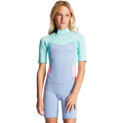 

Комбинезон Billabong 2/2 Teen Synergy с молнией сзади и короткими рукавами — для девочек, Good tides