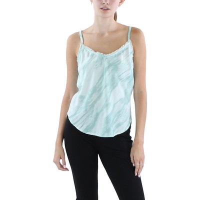Женский синий обтрепанный низ из ткани и камня Tencel Cami XS BHFO 9793