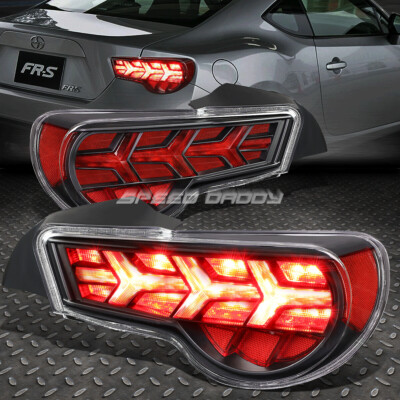 Для 13-21 Toyota 86 Scion FR-S Subaru BRZ Sequentail Arrow Светодиодный задний фонарь хромированный