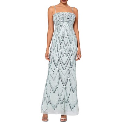 Женское зеленое вечернее платье Betsy & Adam, украшенное блестками, 4 BHFO 2502