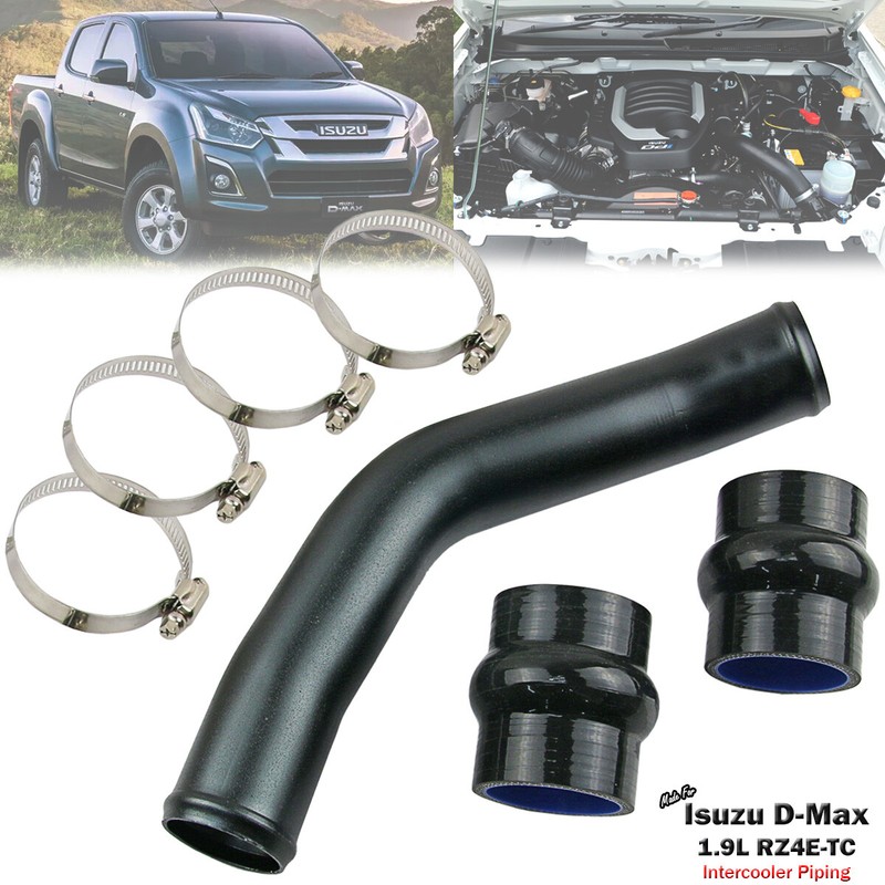2" Black Turbo Intercooler Piping Pipe For Isuzu D-Max RC 1.9L RZ4E 2015-2020