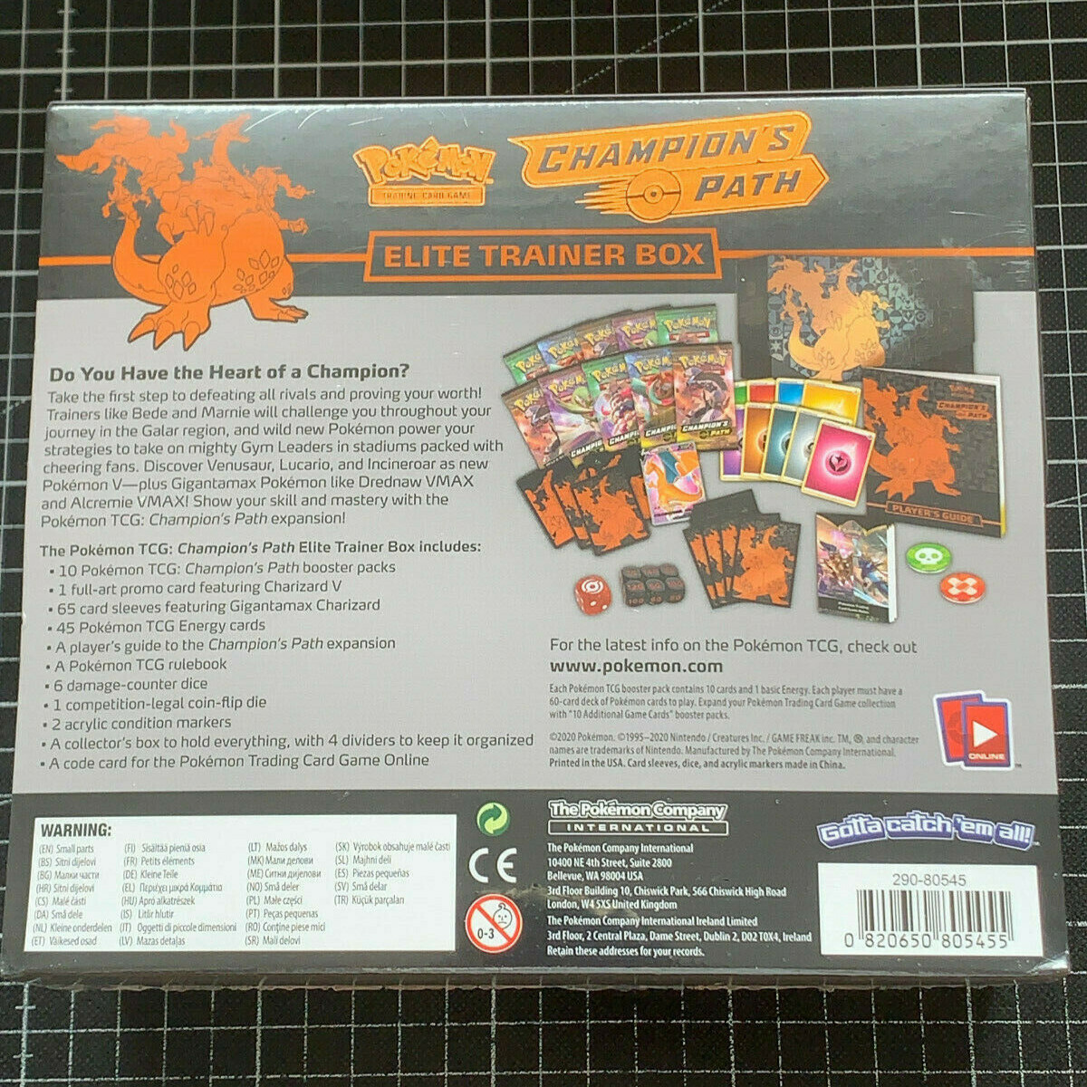  Pokémon TCG - Champions Path - Elite Trainer Box (ETB) - SEALED ENGLISH 