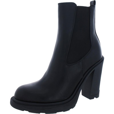 Женские ботинки челси Nine West Ream 3 из искусственной кожи на каблуке BHFO 4941