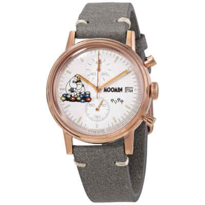 Pre-owned Undone Udn Chronograph Quartz White Dial Watch Mmn-mmnsnk-set