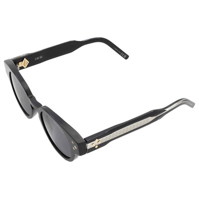 Pre-owned Dior Smoke Oval Men's Sunglasses Cd Diamond R2i 10a0 Dm40110i 01a 48 In Gray