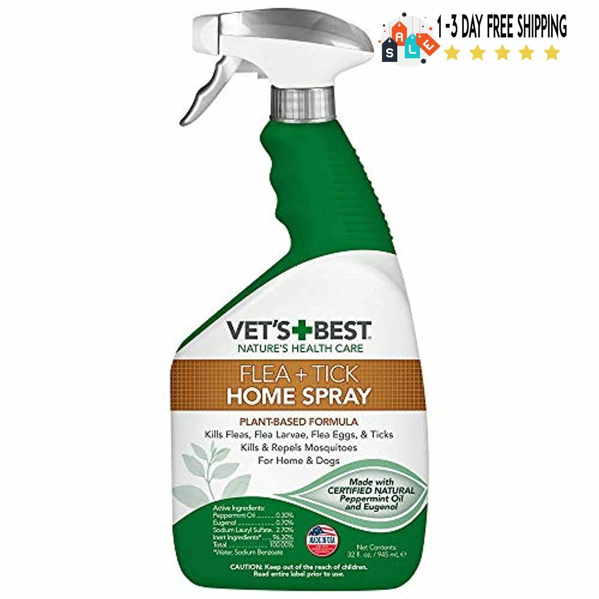 vet best natural flea tick home spray reviews