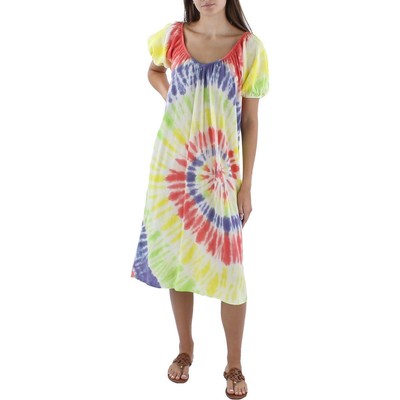 

Женское мульти-пляжное платье миди с принтом тай-дай Maronie  BHFO 0426, Tie-dye