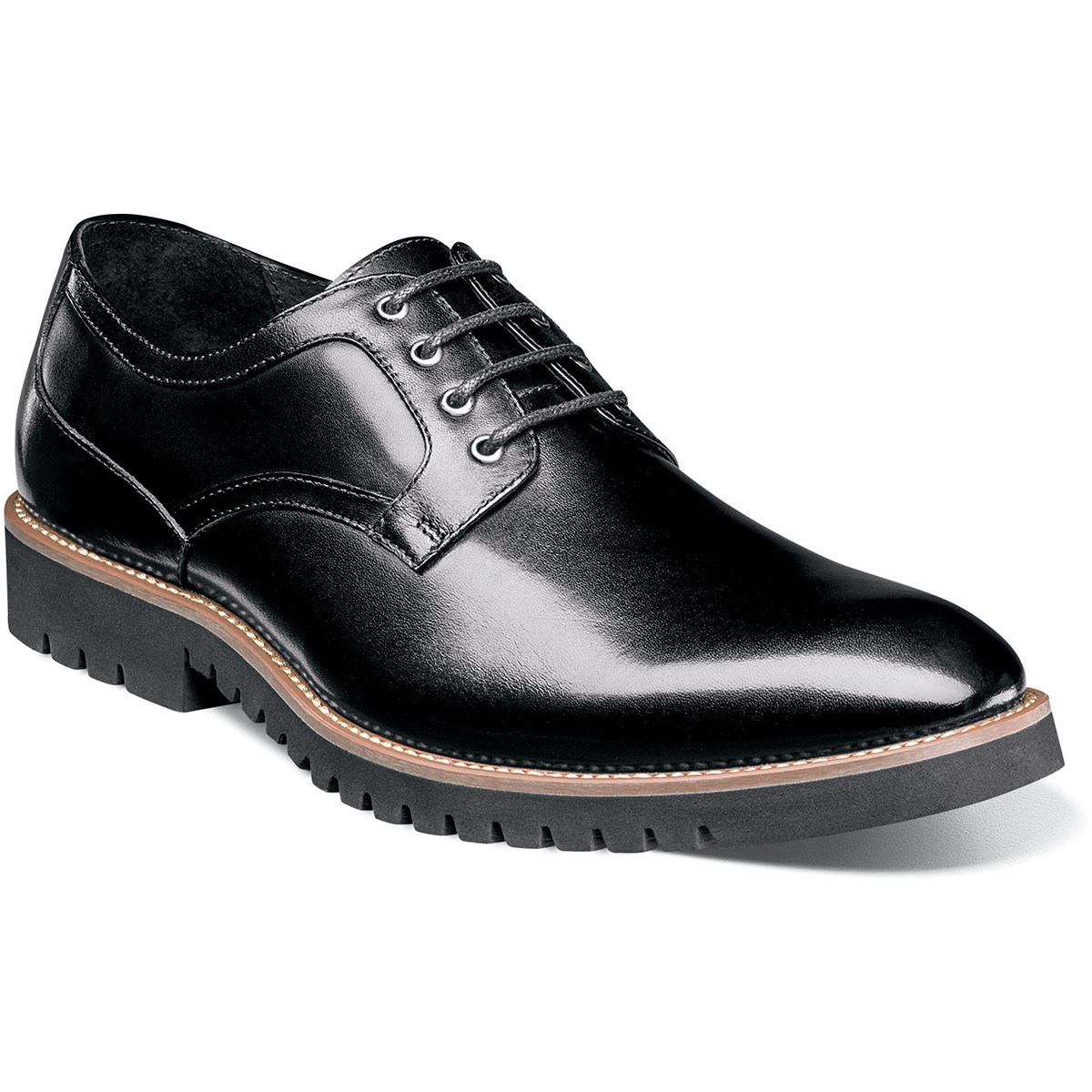 

Stacy Adams BARCLAY Mens Black 25230-001 Lace Up Plain Toe Oxford, Черный