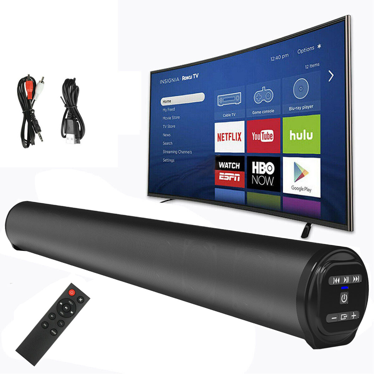 Powerful TV Sound Bar Home Theater Subwoofer Soundbar with B