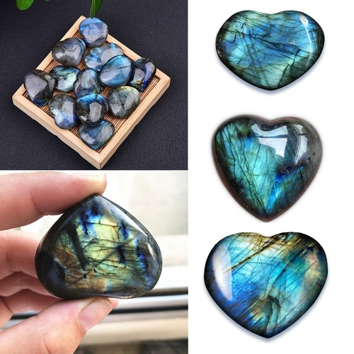 Healing Love Gemstone Polished Natural Crystal Quartz Carved Heart Shaped Stone