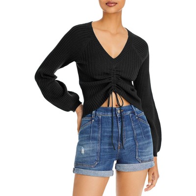 

Женский кашемировый топ с завязками Aqua Cashmere, пуловер, рубашка-свитер BHFO 7986