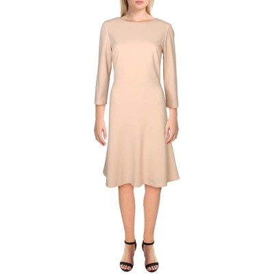 Женское розовое мини-платье с воланами и рукавами 3/4 для офиса Lauren Ralph Lauren 6 BHFO 9753