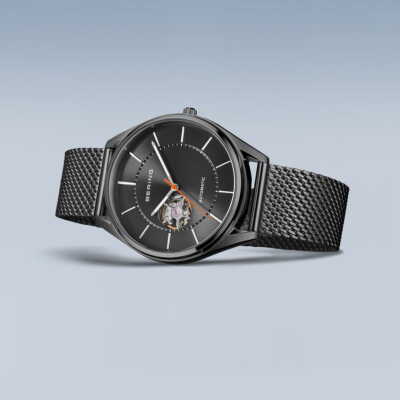 Pre-owned Bering Time - Automatic - Mens Polished/brushed Grey Watch - 16743-377