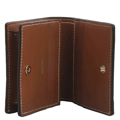 Pre-owned Burberry Ladies Archive Beige Check Folding Wallet 8070417
