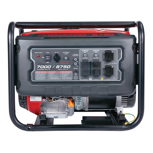 8750 MAX STARTING/7000 RUNNING WATTS, 13 HP GENERATOR EPA III with GFCI WHEELS
