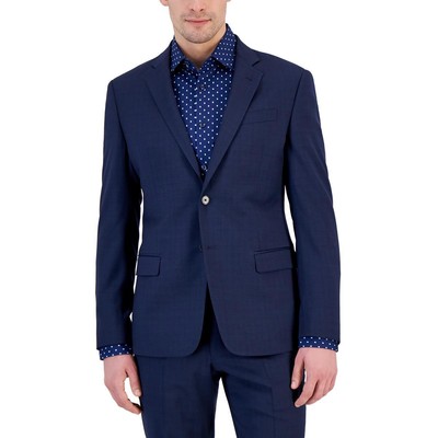 AX Armani Exchange Мужской темно-синий шерстяной блейзер на двух пуговицах Sportcoat 46R BHFO 3998