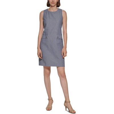 

Tommy Hilfiger Женское повседневное мини-платье в полоску BHFO 9767, Blue/white