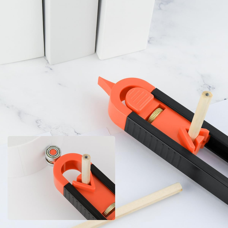 1 Pack Precise Contour Scribe Tool with 2 Pencil, Upgrade Contour Measuring Tool